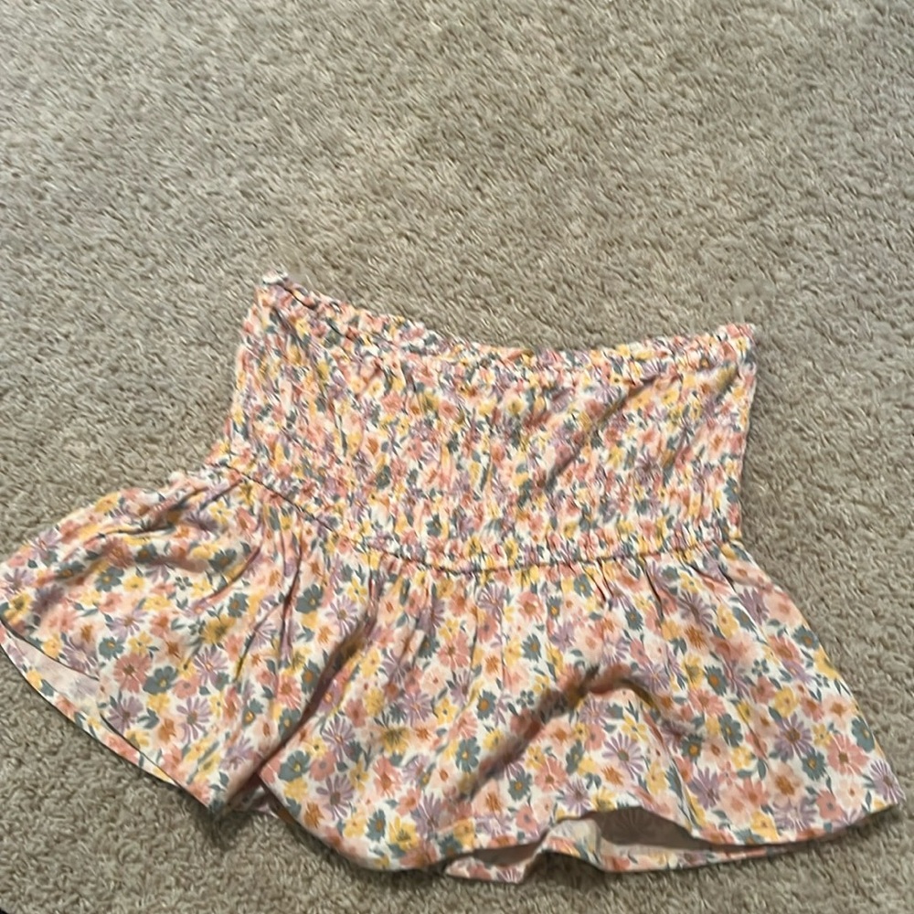 American Eagle topless floral print summer top